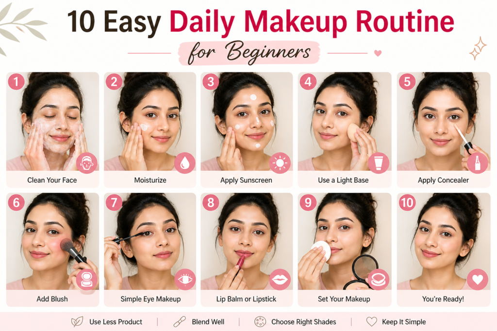 Daily Makeup Routine for Beginners